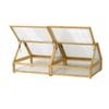 VegTrug 1835 x 800 x 660mm Natural Cold Frame - For Classic 1.8m Raised Garden Bed