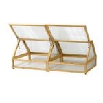 VegTrug 1835 x 800 x 660mm Natural Cold Frame - For Classic 1.8m Raised Garden Bed