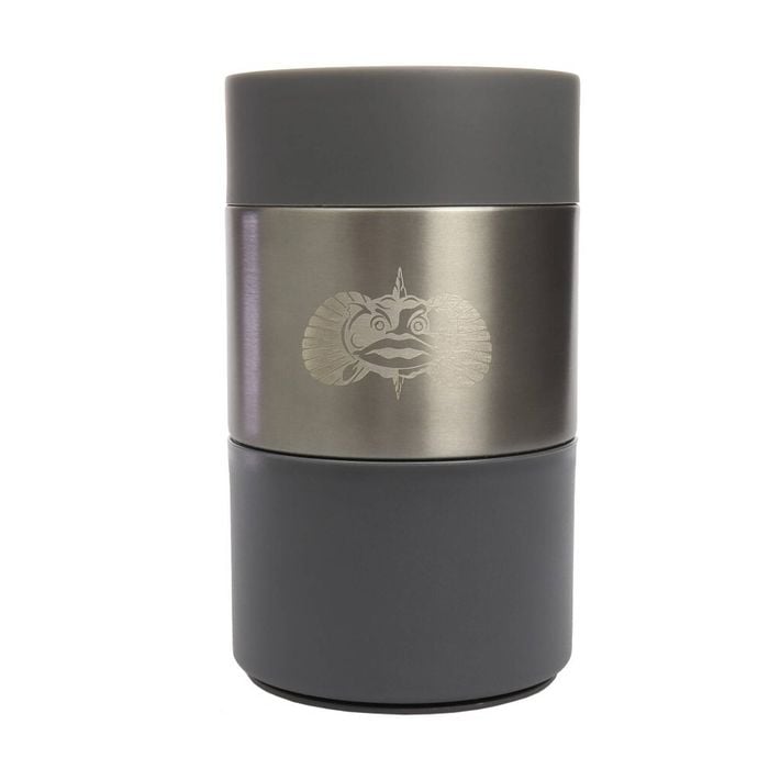 Graphite Toadfish Outfitters Non-Tipping Stainless Steel Can Cooler/Stubby Cooler