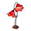 G&g Twin Lotus Lamp Red