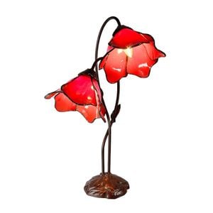 G&g Twin Lotus Lamp Red