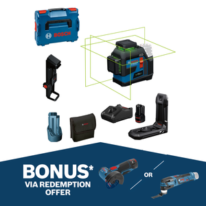 Bosch 12V 30m 3 x 360° Multi Line Laser Level 