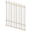 ProtectorAl 350 - 1200 x 1500mm Primrose Raked Up to 15º Loop And Spear Top Pool Fence Panel