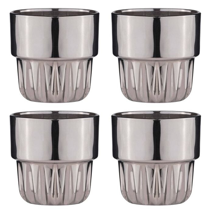Tempa Skye Set of 4 Lowball Tumblers 250ml Charcoal