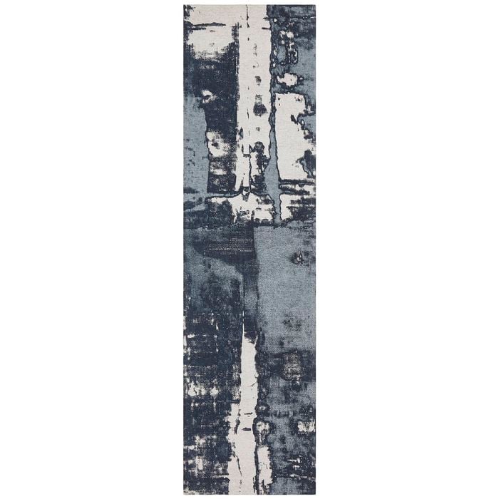 The Rug Connection Blossom 11 Navy 400x80cm - Large Runner Handmade Indoor Rug