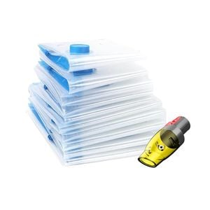 Hygieia 9 Pk Space Saver Vacuum Sealer Storage Bag Kit with Dyson Adaptor