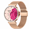 Gps Smart Watch For  Fitness Tracker Heart Rate Voice Call Diamond Design Gold Mesh