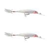 2x Rapala 10cm X Rap Deep Diving Jerkbait Fishing Lures - Glass Ghost