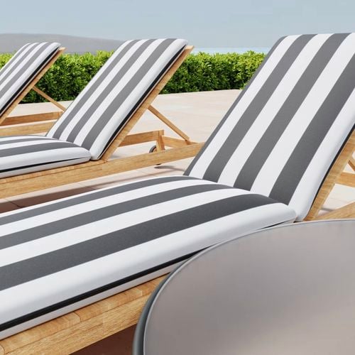 Lounge
  in chic style with our Mallacoota Ash 
  sunlounger covers.