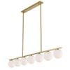 Telbix Marsten Contemporary Pendant Hanging Lamp Light Metal Glass Antique Gold Opal Matt