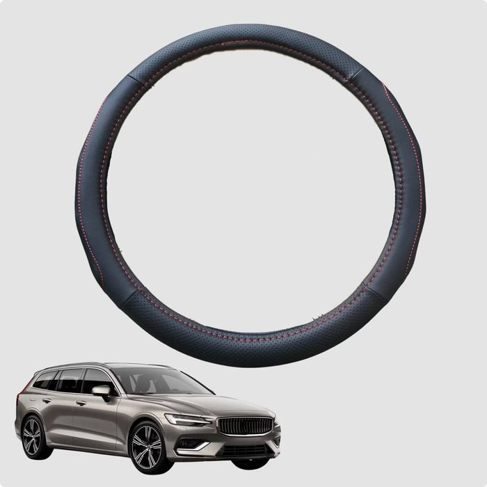 Steering Wheel Cover for Volvo V60 2010-2018 Auto 38CM | Circle