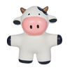 Happy Tails Cow Animal Latex Toy
