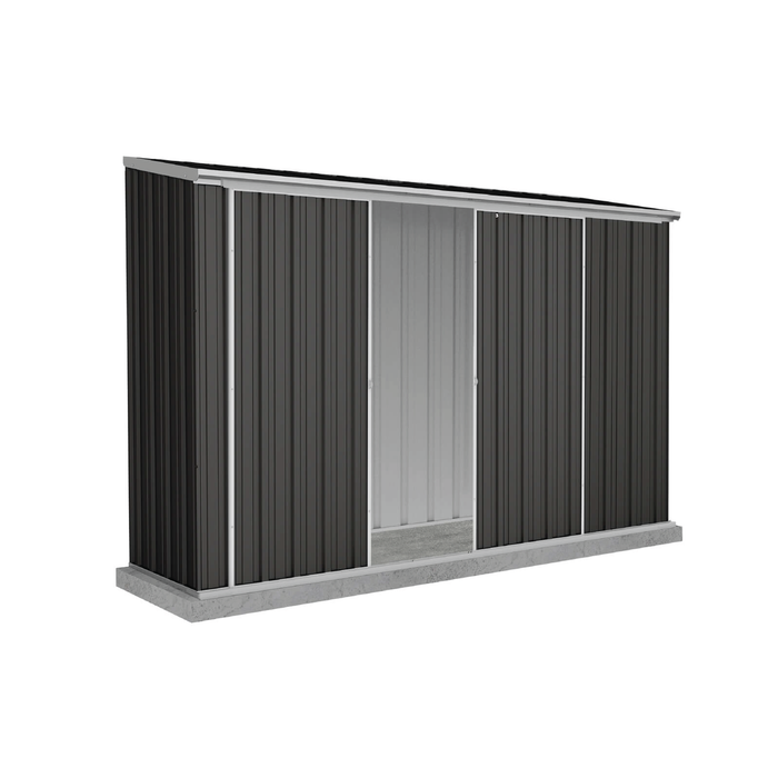 Absco Sheds 3.0 x 0.78 x 1.95m Monument Ezislider Double Sliding Door Garden Shed