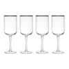 4pc Mikasa Sorrento Crystal White Wine Glass Set 400ml