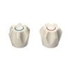 Shaw & Mason Ivory PVC Six Point Style Handles - Pair