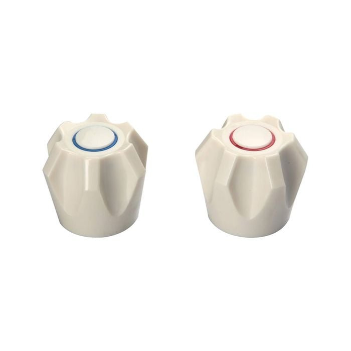 Shaw & Mason Ivory PVC Six Point Style Handles - Pair