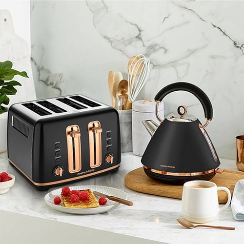 Morphy richards black and rose gold hotsell