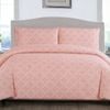 Artex Peach Nzeppel Quilt Cover Set Single