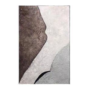 Contemporary Abstract Hand Painted Ready To Hang Oil Painting (75x120cm)