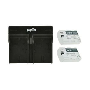 Jupio 2x Batteries 2040mAh & USB Dual Charger Kit For Canon LP-E6N Ultra