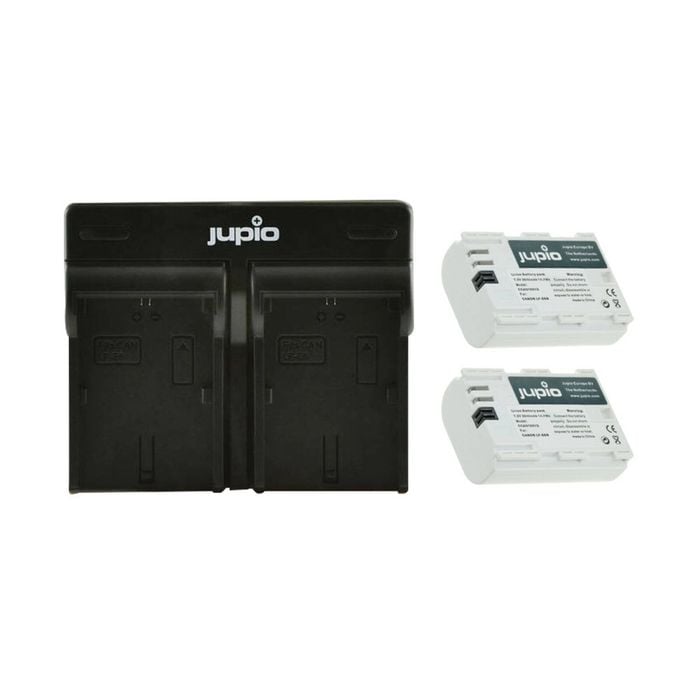 Jupio 2x Batteries 2040mAh & USB Dual Charger Kit For Canon LP-E6N Ultra