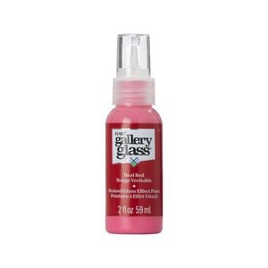 Plaid Gallery 59ml Ruby Red Glass Paint