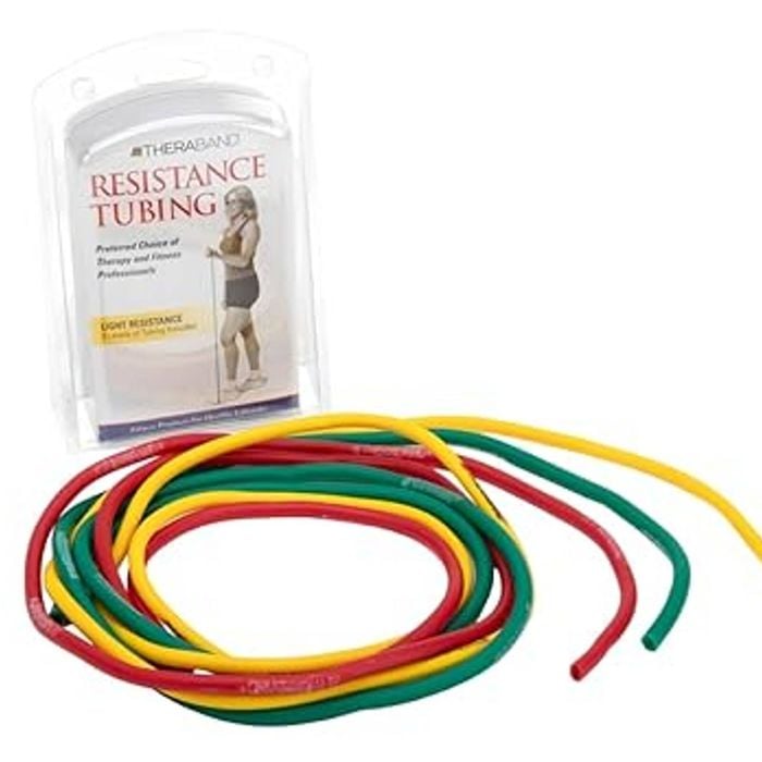 Theraband Tubing Light Pack 1.52m (yellow, Red, Green) - Light Pack (yellow; Red; Green)