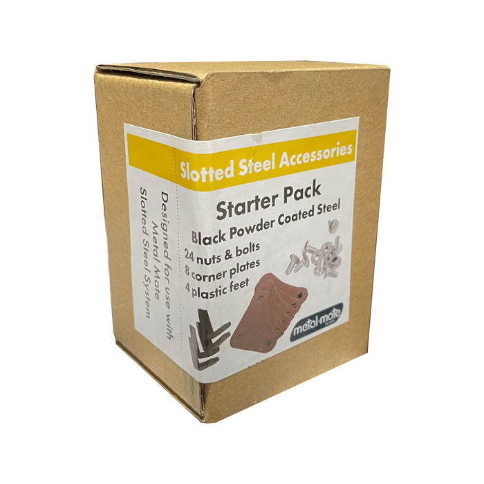 Metal Mate Black Slotted Angle Starter Pack