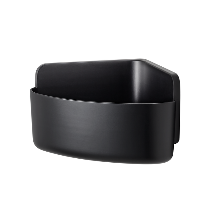 tesa Small Black Lavaa Corner Basket