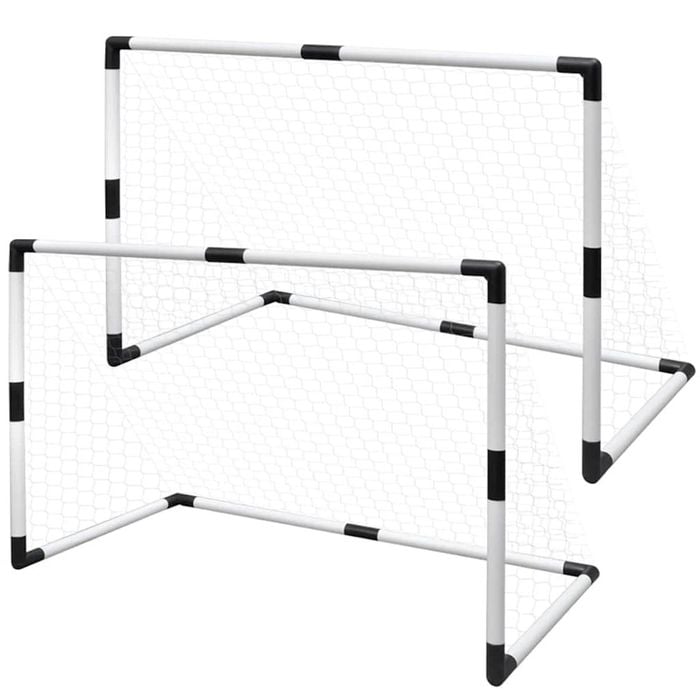 vidaXL Mini Soccer Goals Post Net Set 2 pcs for Kids 91.5x48x61cm Training