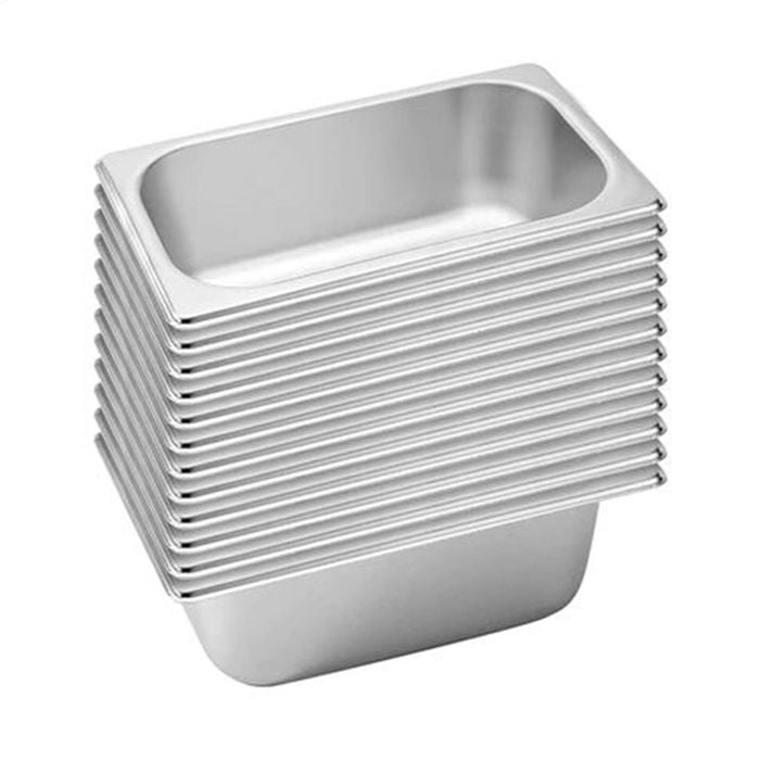 SOGA 12X 1/3 GN Pans Stainless Steel 10cm Deep