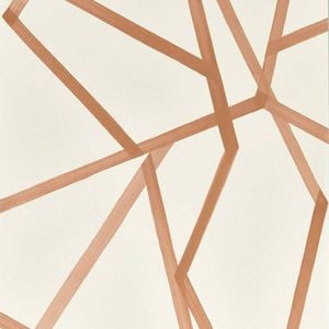 Wallpaper Trader Sumi Geometric Wallpaper Roll 10.05m X 68.6cm, Copper