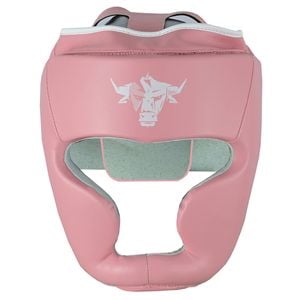 Javson Boxing Headguard Martisl Arts Headgear Pink/ White - Medium