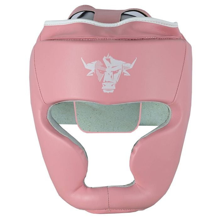 Javson Boxing Headguard Martisl Arts Headgear Pink/ White - Medium