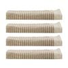 4PK Linen House 630GSM Inverloch Mushroom Brown Cotton Hand Towel 40x60cm