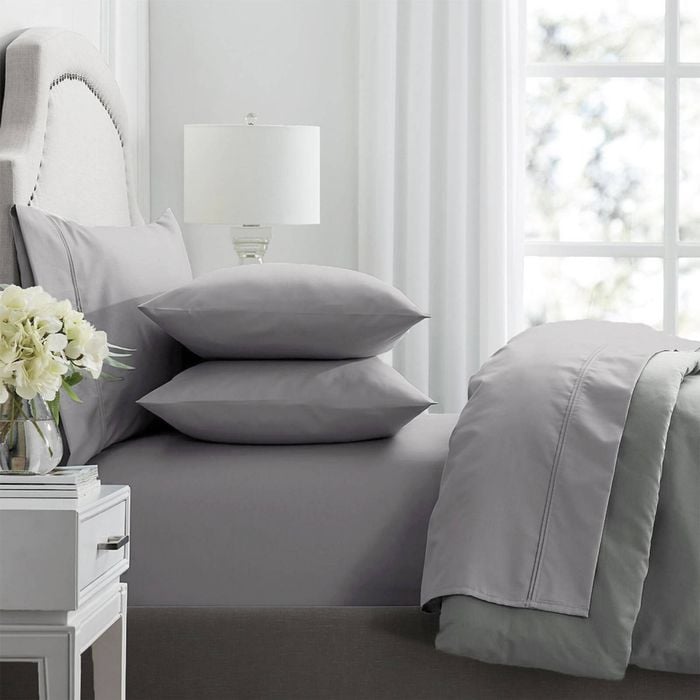4pc Renee Taylor 1000TC Premium Egyptian Cotton Soft Sheet Set Ash King