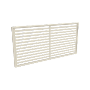 ProtectorAl 1800 x 900mm Surfmist Aluminium Welded Privacy Slat Screen