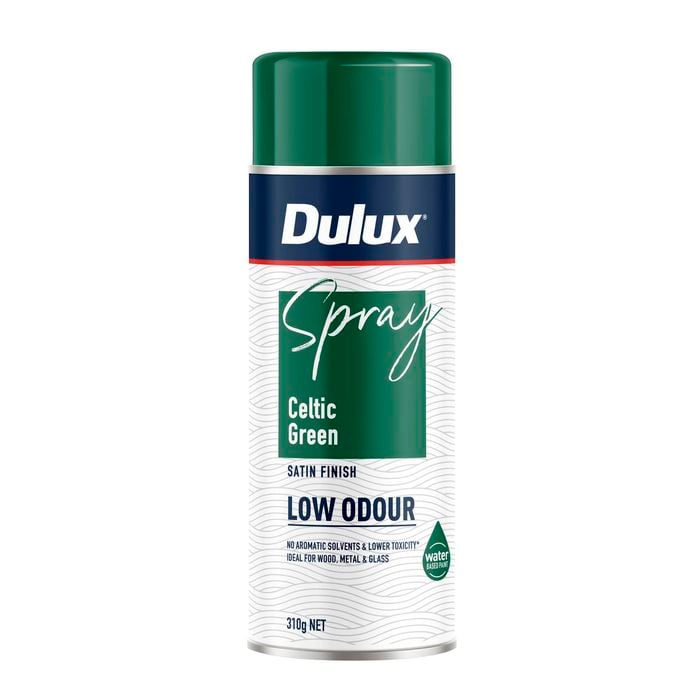 Spray Paint Dulux Low Odour 310G Satin Celtic Green