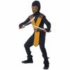 Dragon Master Ninja Yellow Japanese Warrior Samurai Book Week Boys Costume S