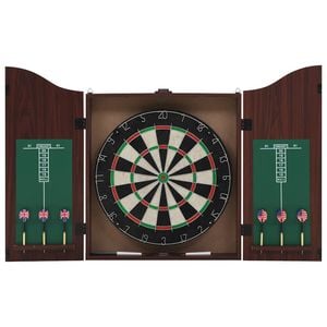vidaXL Professional Sisal Dartboard with Cabinet and 6 Darts dart dartboard