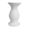 Stoneware Ceramic Lopez 22.5cm Pillar Candle Holder Decor Medium Rustic White