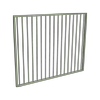 ProtectorAl 1201 - 1500 x 1200mm Pale Eucalypt Aluminium Garden Gate Flat Top