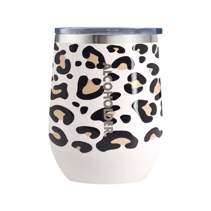 Stemless Vacuum Insulated Wine Tumbler 355ml (12oz) - Print Series Leopard