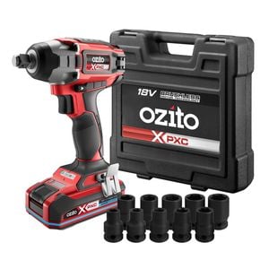 Ozito PXC 18V Brushless 1/2" Impact Wrench Kit PXBWK-2330S