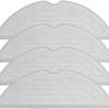 Hygieia 4 Mop Pads for Roborock S8 S8+ S8 Pro Ultra Robots, Grey