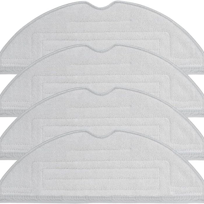 Hygieia 4 Mop Pads for Roborock S8 S8+ S8 Pro Ultra Robots, Grey