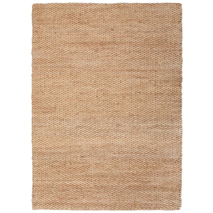 The Rug Connection Bee Natural Jute 380x280cm - Extra Large Hand Loomed Jute Indoor Floor Rug