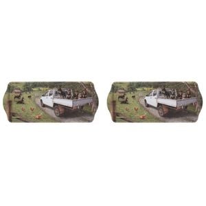 2PK Ashdene Working Dogs Ute Sandwich Kitchen Serving Tray Platter 38x16.5cm