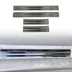 AUSGO Stainless Steel Door Sill Protector for Mitsubishi Triton Dual Cab 2015-2024 Scuff Plate Cover