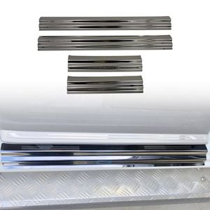 AUSGO Door Sill Protector for Mitsubishi Triton Dual Cab 2015-2024 Stainless Steel Scuff Plate Cover